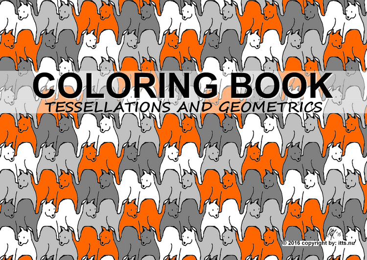 Kleurboek voor volwassenen Kleurboek voor volwassenen met tessellaties en geometrische kleurplaten in A4 formaat.